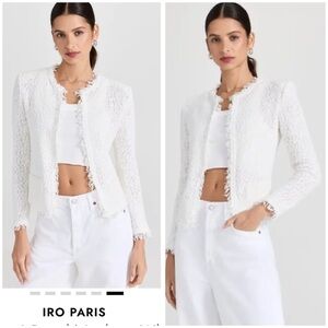 $325 IRO Paris Shavani In Bouclé‎ Weave Size 40 USA L